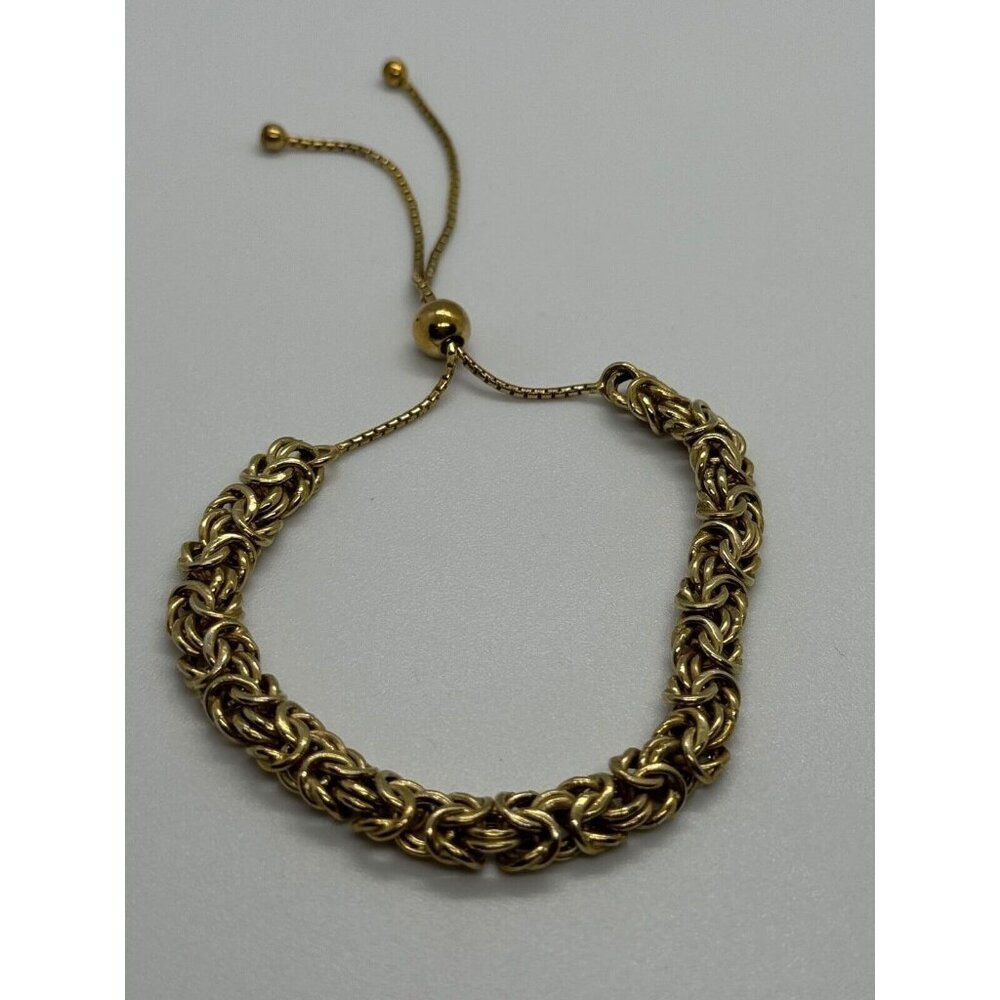 925 STERLING SILVER GOLD PLATED MILOR ITALY BRACELET